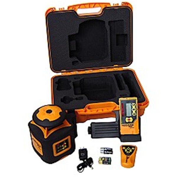 Acculine Pro AccuLine Pro 40-6535 Automatic Leveling Horizontal Rotary Laser Level With Detector And Remote 40-6535